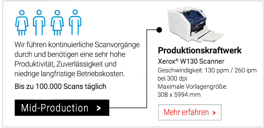 Xerox W130 - Production scanner