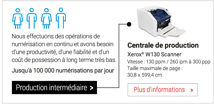 Xerox W130 - Production scanner